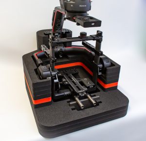 Alternative view of Encase Ronin Rester with Peli Cube travel case